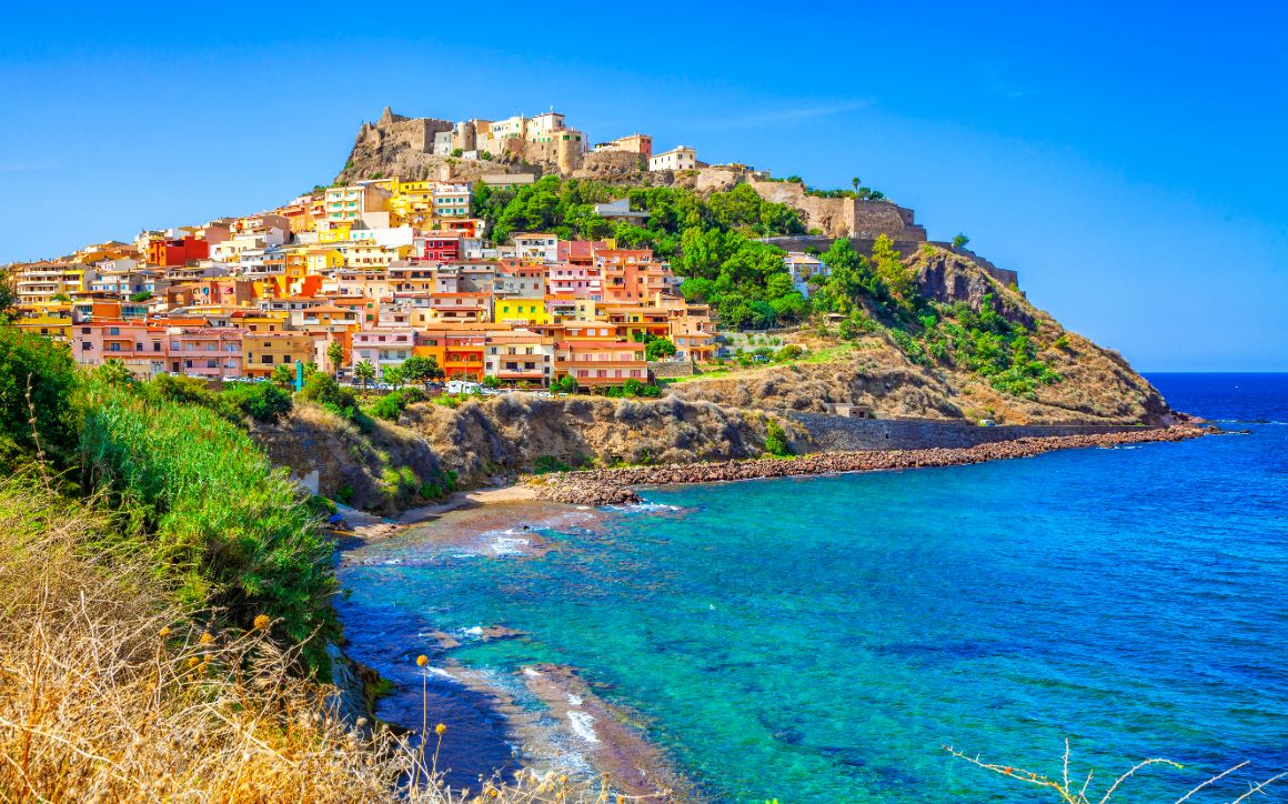 Pohľad Castelsardo zo severovýchodu