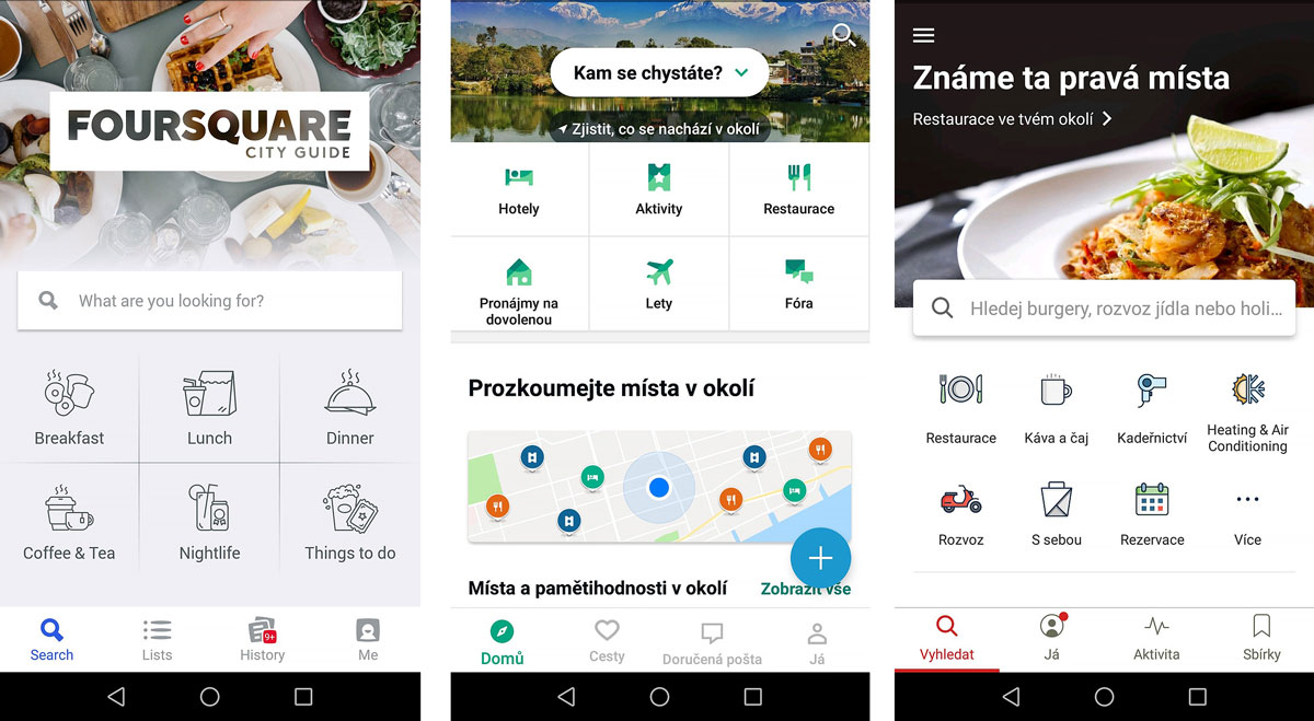Foursquare, TripAdvisor, Yelp: poradia najlepšie podniky a aktivity