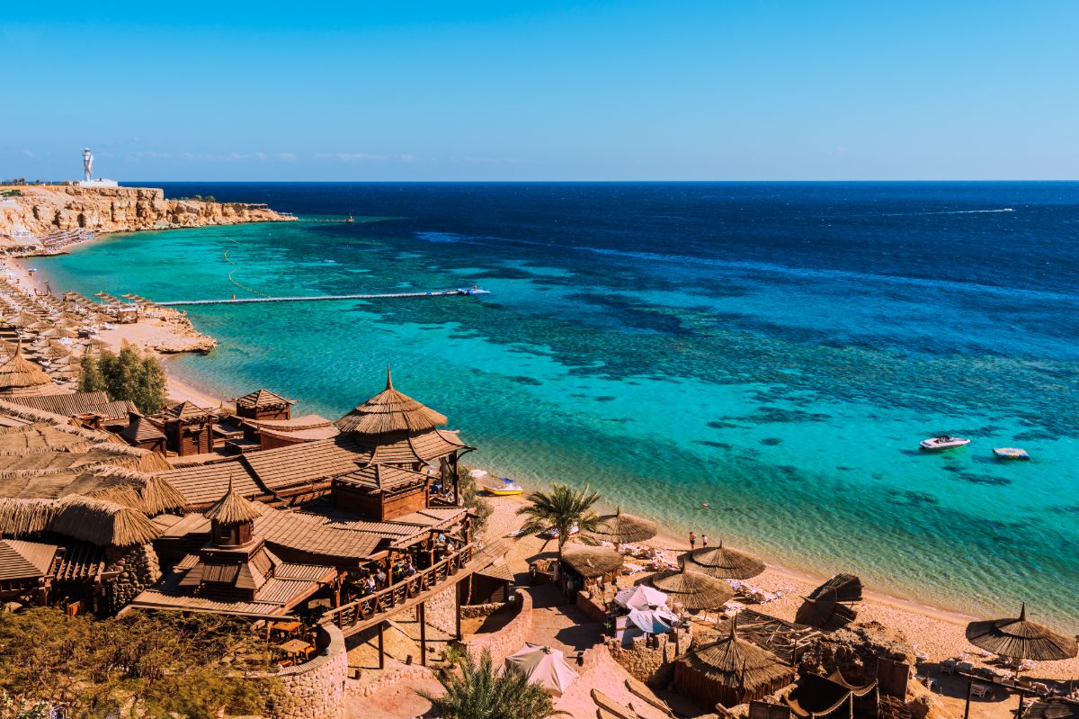 Pobrežie Červeného mora v Sharm El Sheikh