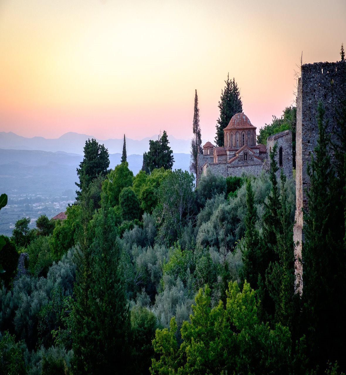 Byzantské mesto Mystras