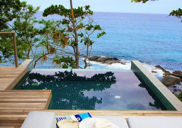 Carana Beach, chata s bazénom