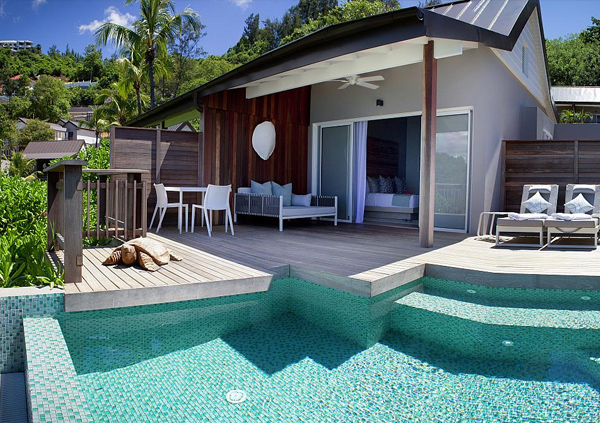 Carana Beach, chata s bazénom